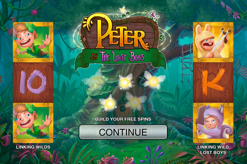 игровой автомат онлайн Питер и потерянные мальчики